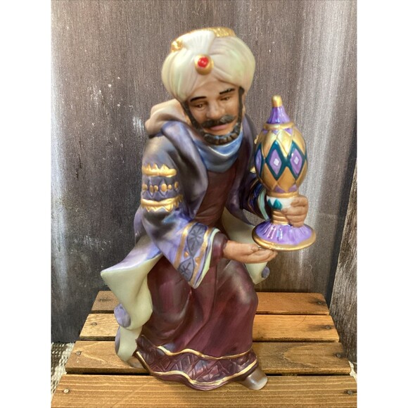 Hawthorne Village Nativity King Balthazar & Standing Camel Porcelain Kinkade - Picture 3 of 14